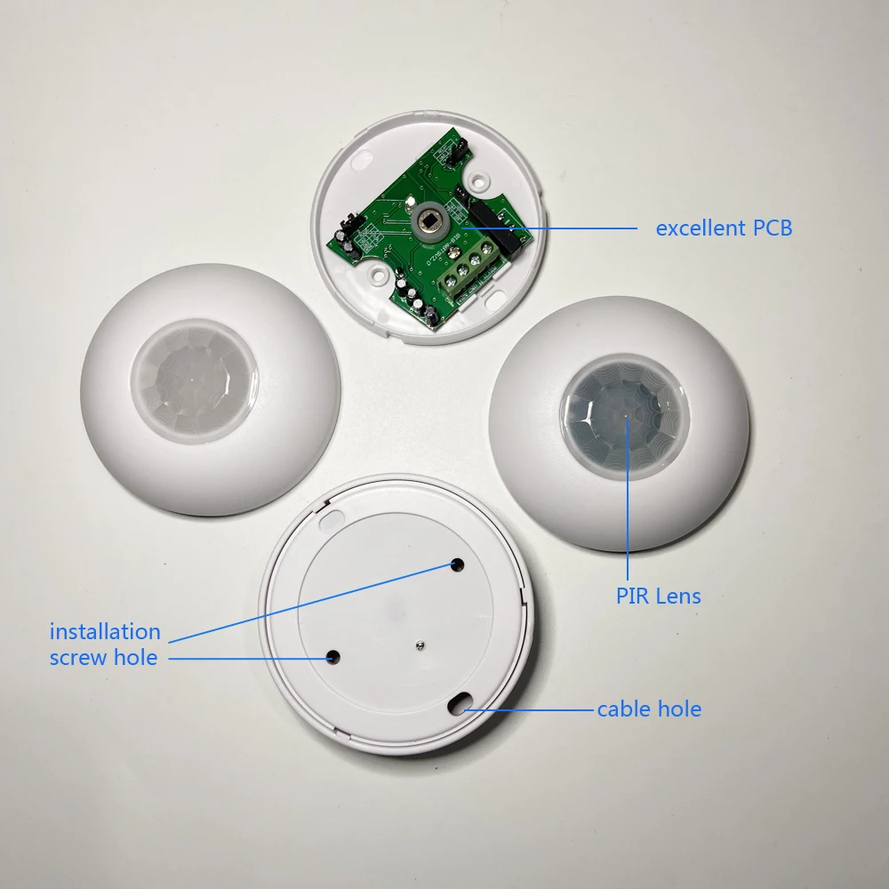 Motion Sensor Pir Wired - В помещении 360 ° Потолочный инфракрасный