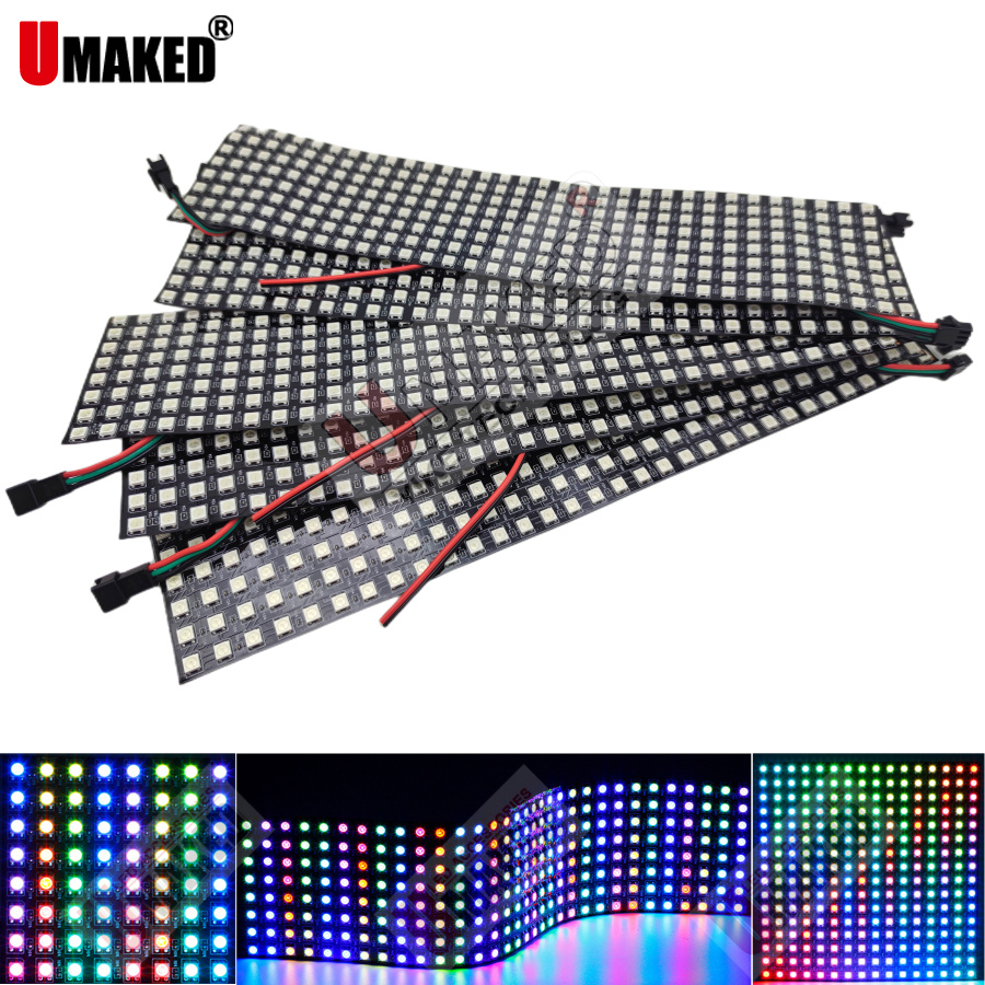 Rgb Led Matrix 8X8 - 2 шт. WS2812B, индивидуально адресуемые цифровые