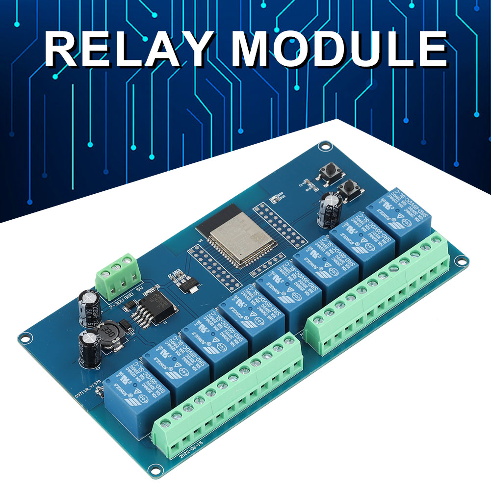 ESP32 1/2/8-канальный модуль п – обзор и цена Relay 8 Channel Board