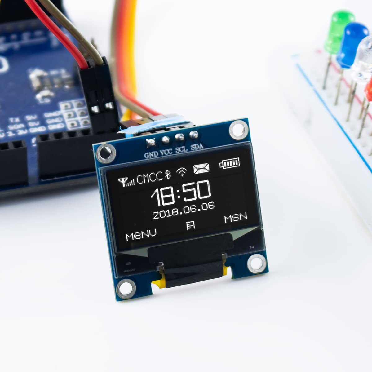 0,96-дюймовый OLED-дисплей I2C – обзор и цена Home Automation Arduino