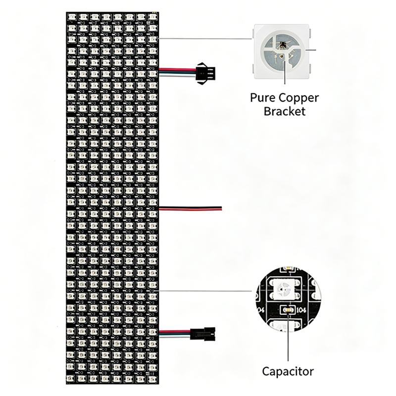 Умная пиксельная матричная пан – обзор и цена Rgb Led Matrix 8X8