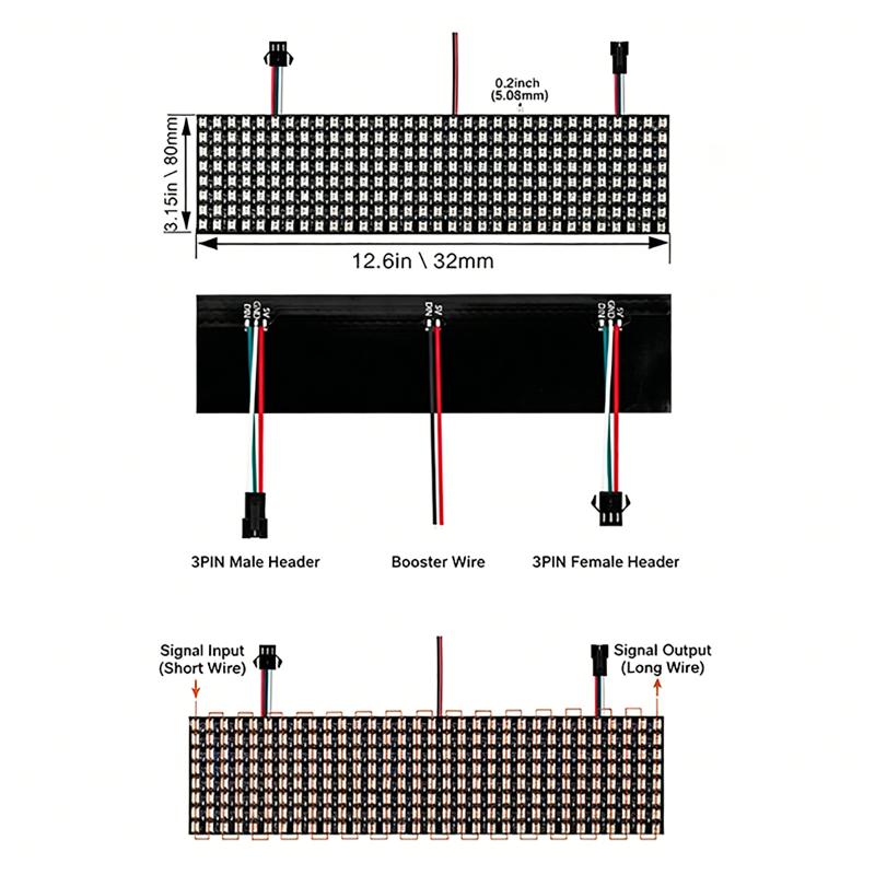Умная пиксельная матричная пан – обзор и цена Rgb Led Matrix 8X8