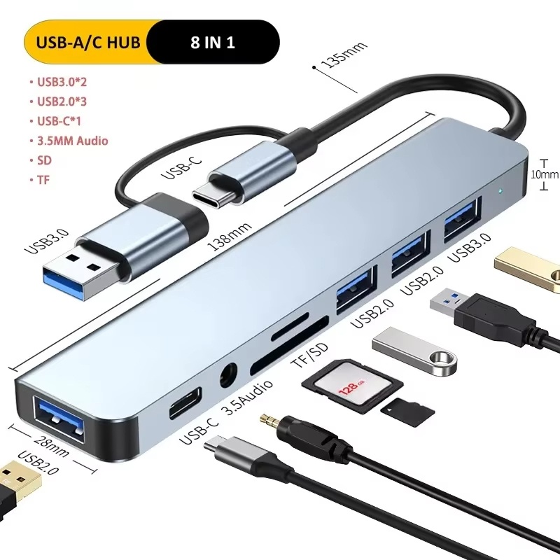 USB-хаб Type-C 8-в-1, USB-разв – обзор и цена Home Assistant Sd