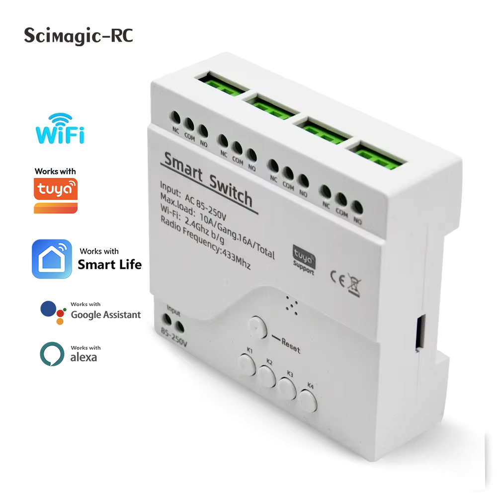 Умный 4-канальный релейный мод – обзор и цена Home Automation Technology